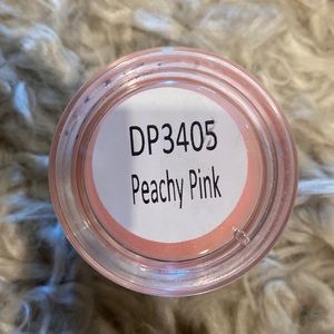Peachy pink dip powder